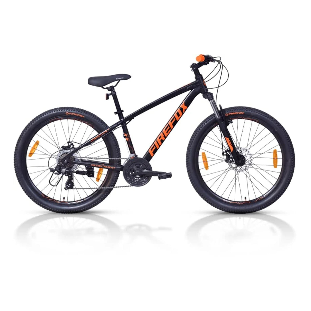 Firefox Dominator+ 26T 21 Speed Mountain Bike | Shimano Gear MTB Cycle (Matt Black)