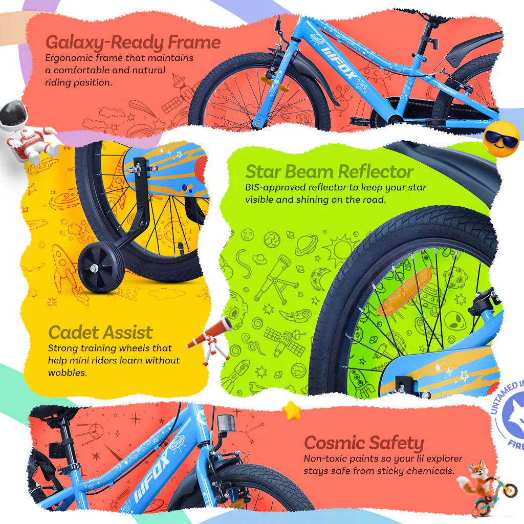 Firefox Dreamer Blue Kids Bicycle Key Features and Safety Highlights
