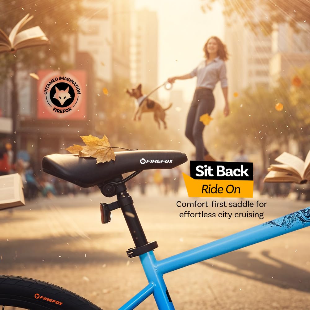 Firefox Drift Hybrid Bicycle Comfortable Saddle for Long Rides