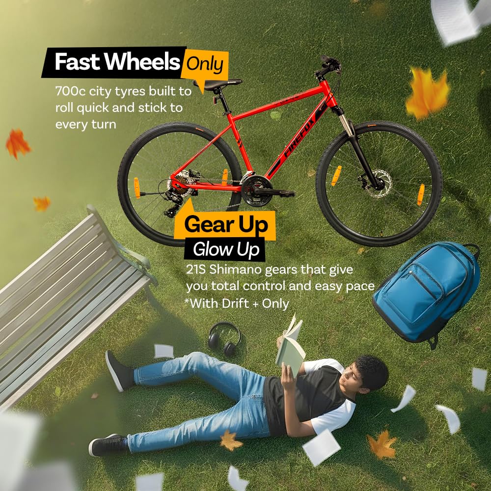 Firefox Drift Plus 21 Speed Gear Hybrid Bicycle Performance