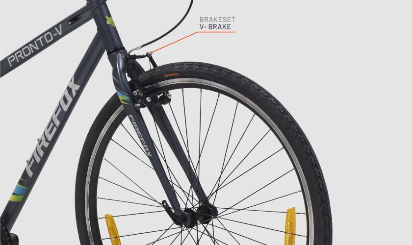 V-brake system for safe braking	