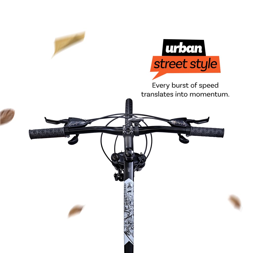 Firefox Rush 700C flat handlebar for comfortable urban riding