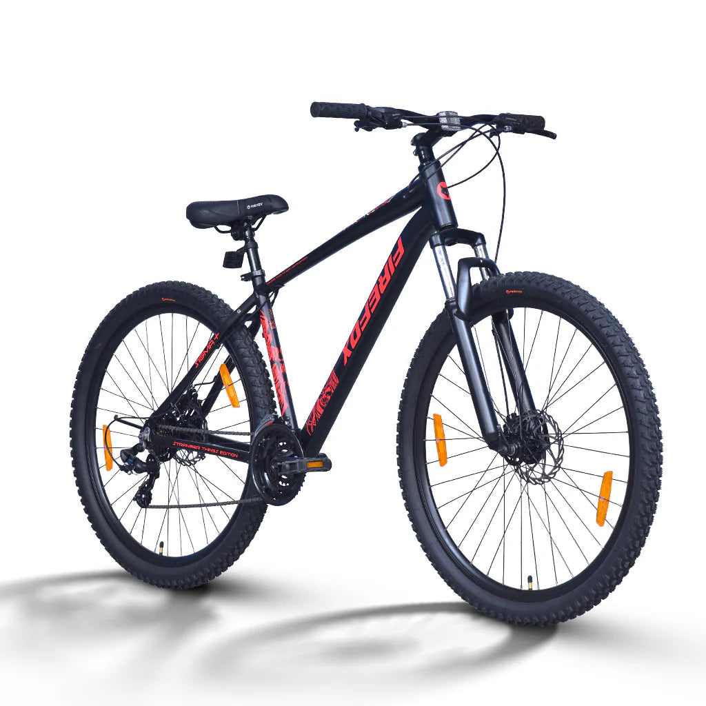 Firefox Sigma Plus MTB cycle side view 27.5T gear disc brake bicycle