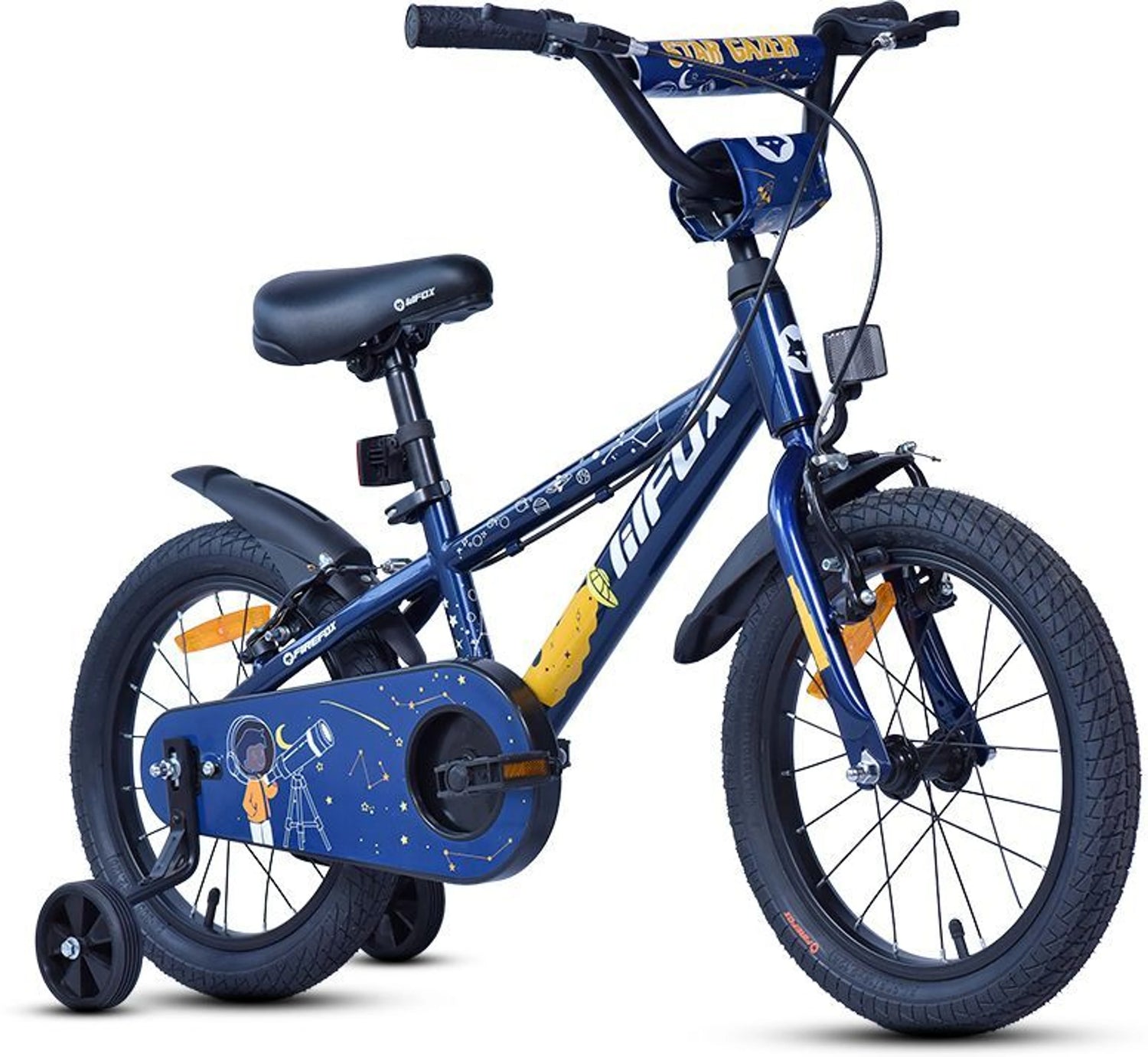 Firefox Star Gazer 16T Kids Bicycle Blue Single Speed with Training Wheels
