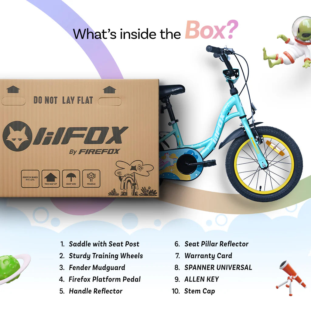 Firefox Stellar Kids Bicycle Package Contents and Accessories Included