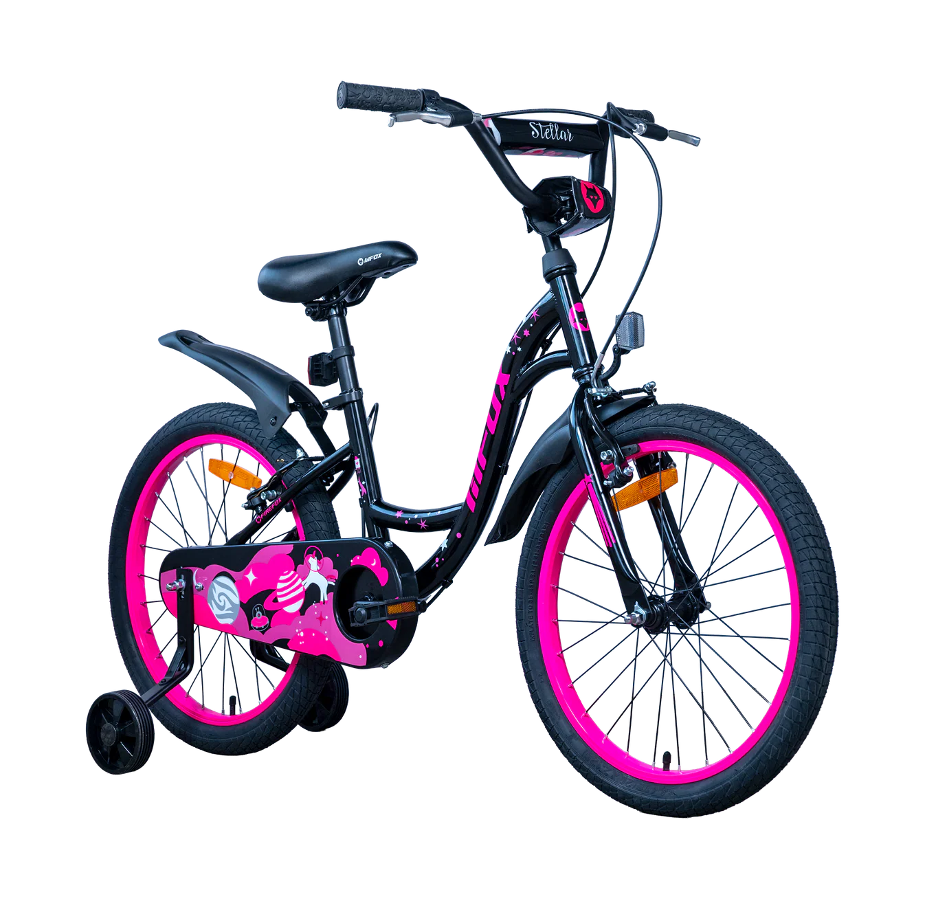 Firefox Stellar Kids Bicycle Pink Single Speed with Training Wheels
