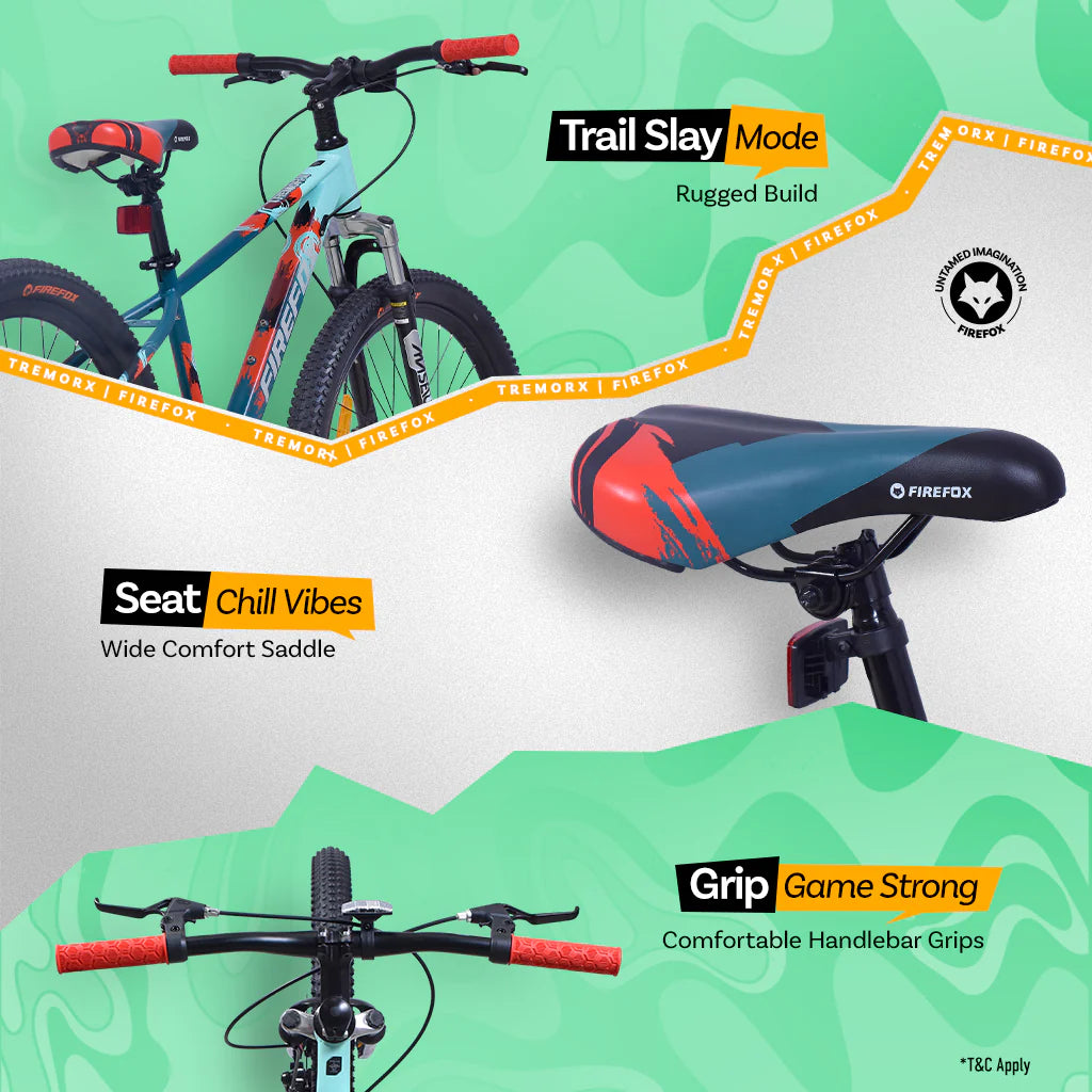 Firefox Tremor dual disc cycle comfortable seat handle grip MTB bike