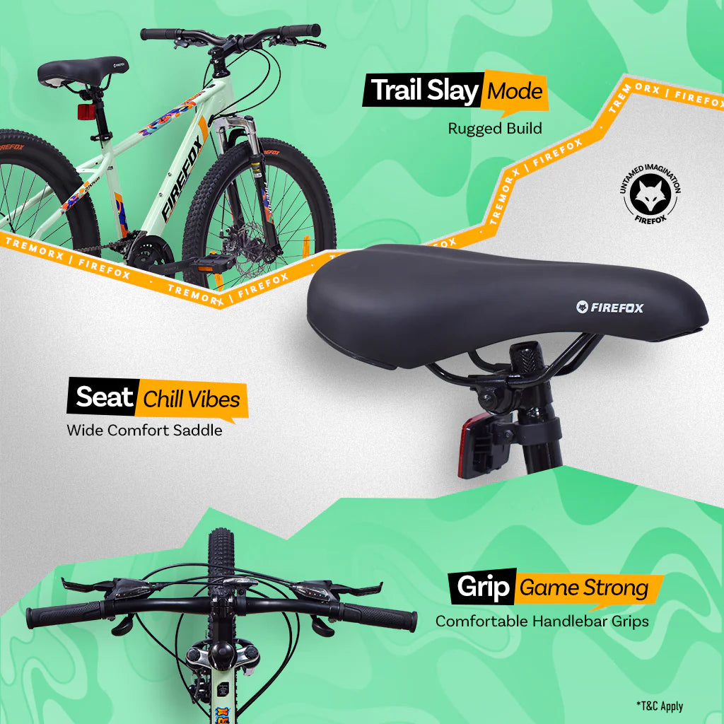 Firefox Tremor X 24T comfortable seat handle grip MTB cycle control
