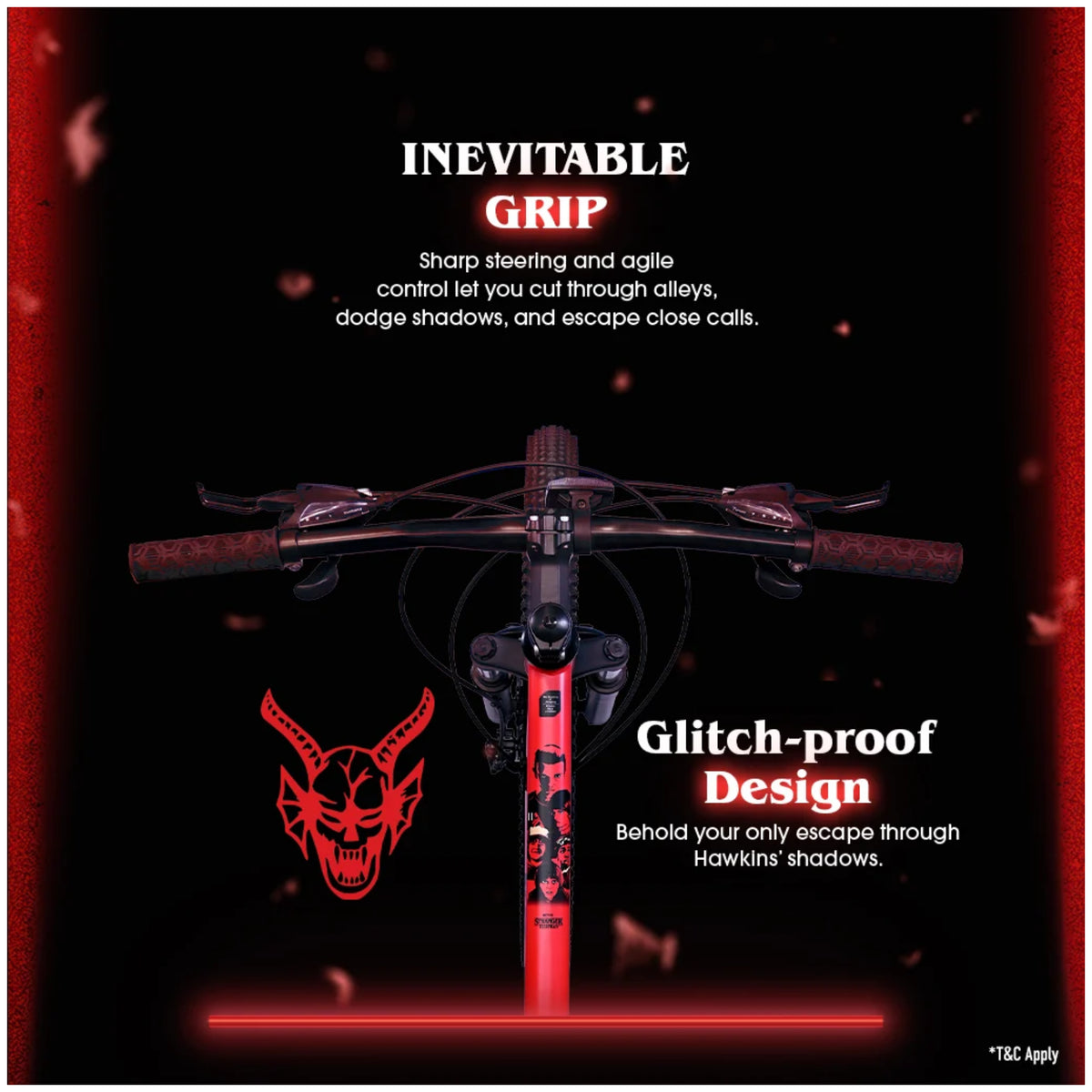 Firefox Tremor X Stranger Things Edition MTB grip and design feature