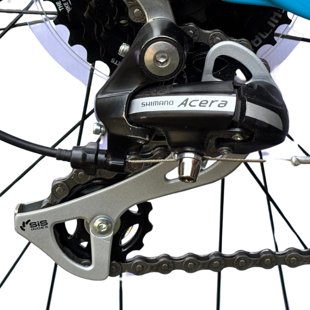 Firefox Typhoon 27.5D blue Shimano Acera rear derailleur
