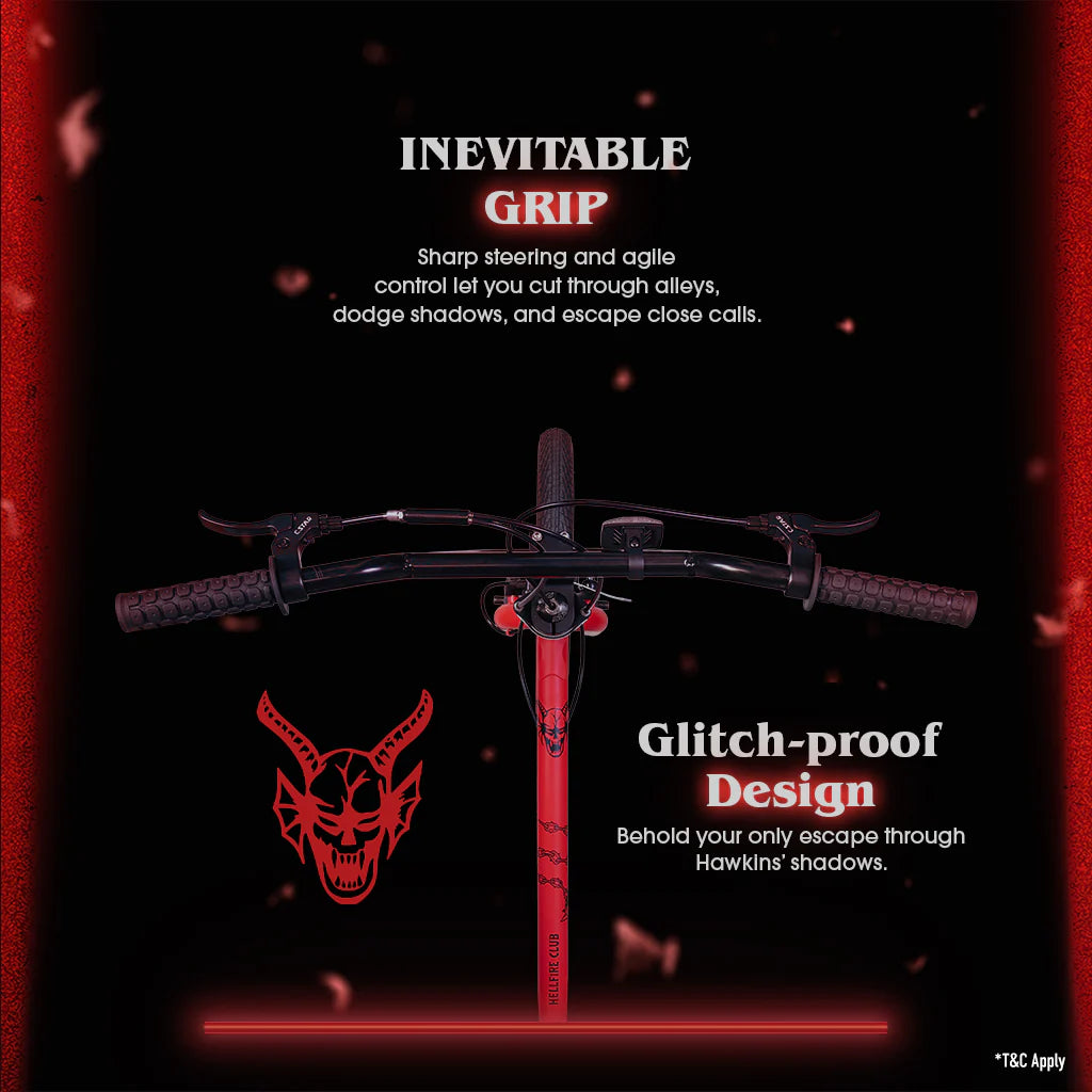 Hellfire Club BMX handlebar and grip control feature close view for better riding stability