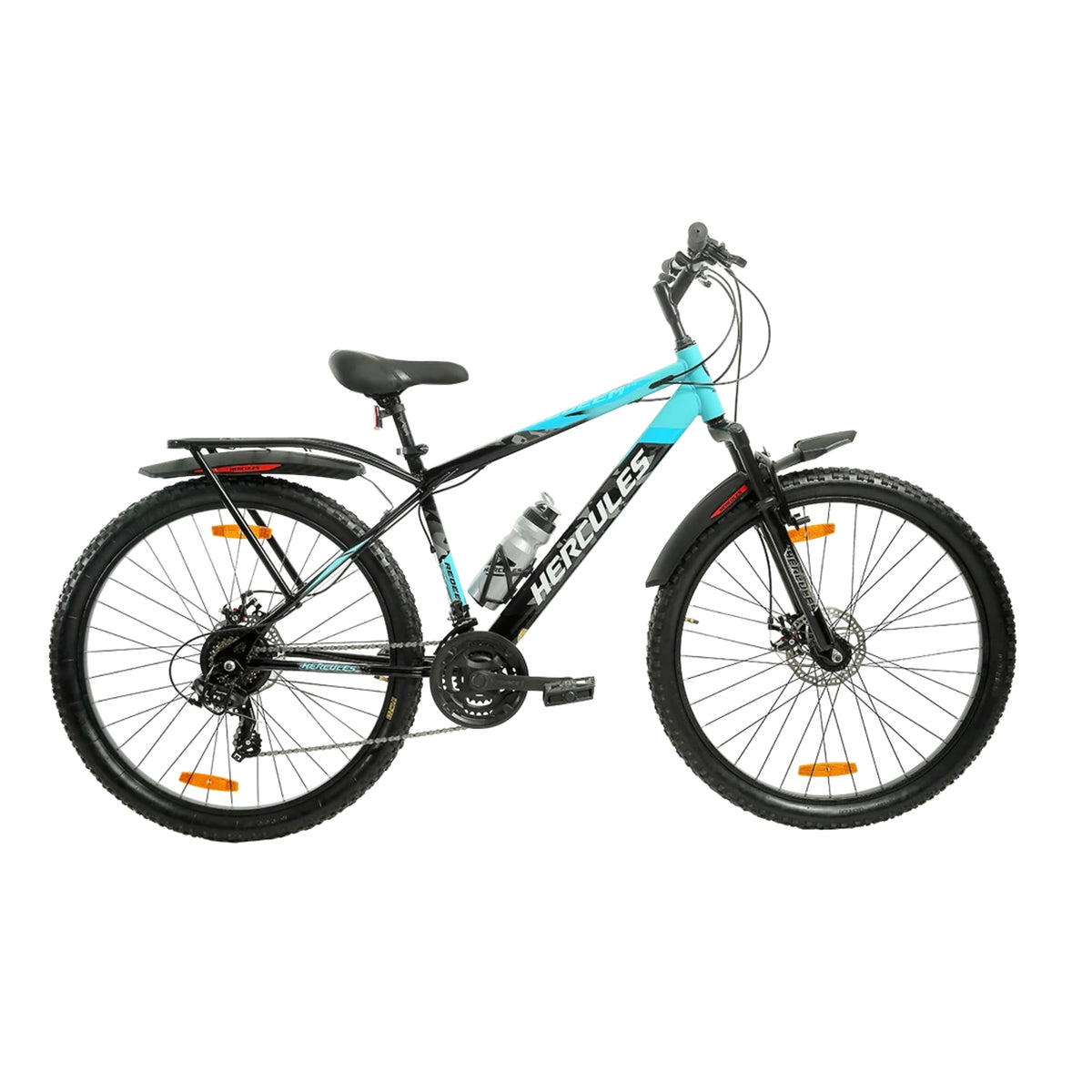 Hercules Top Gear Redeem FX DD mountain bicycle with suspension fork and dual disc brakes