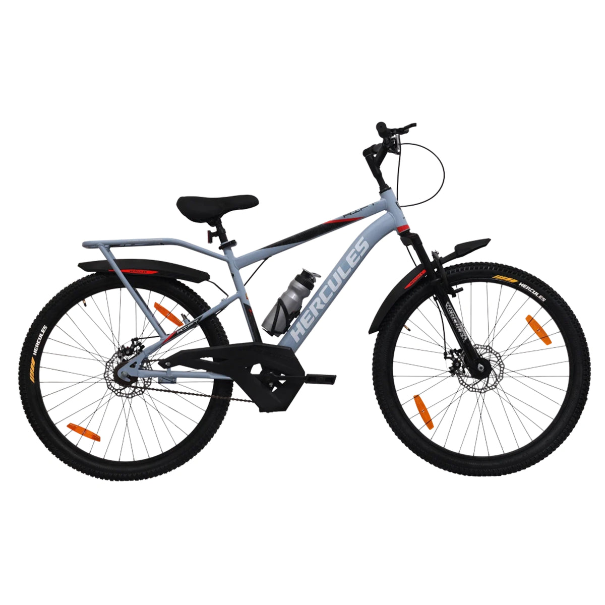 Hercules Rift FX DD bicycle with front suspension and sporty MTB frame

