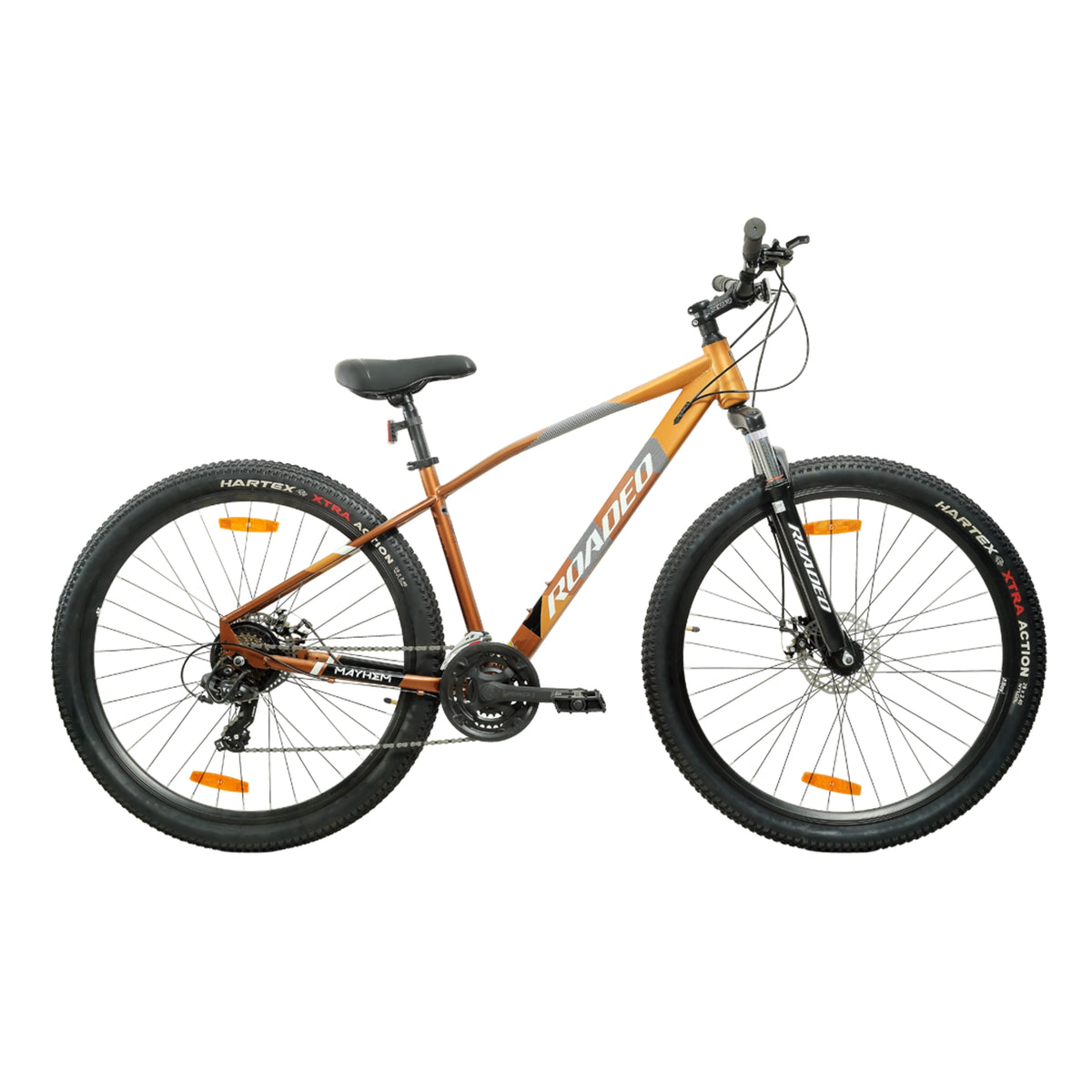 Hercules Roadeo Mayhem MTB bicycle with front suspension and dual disc brakes