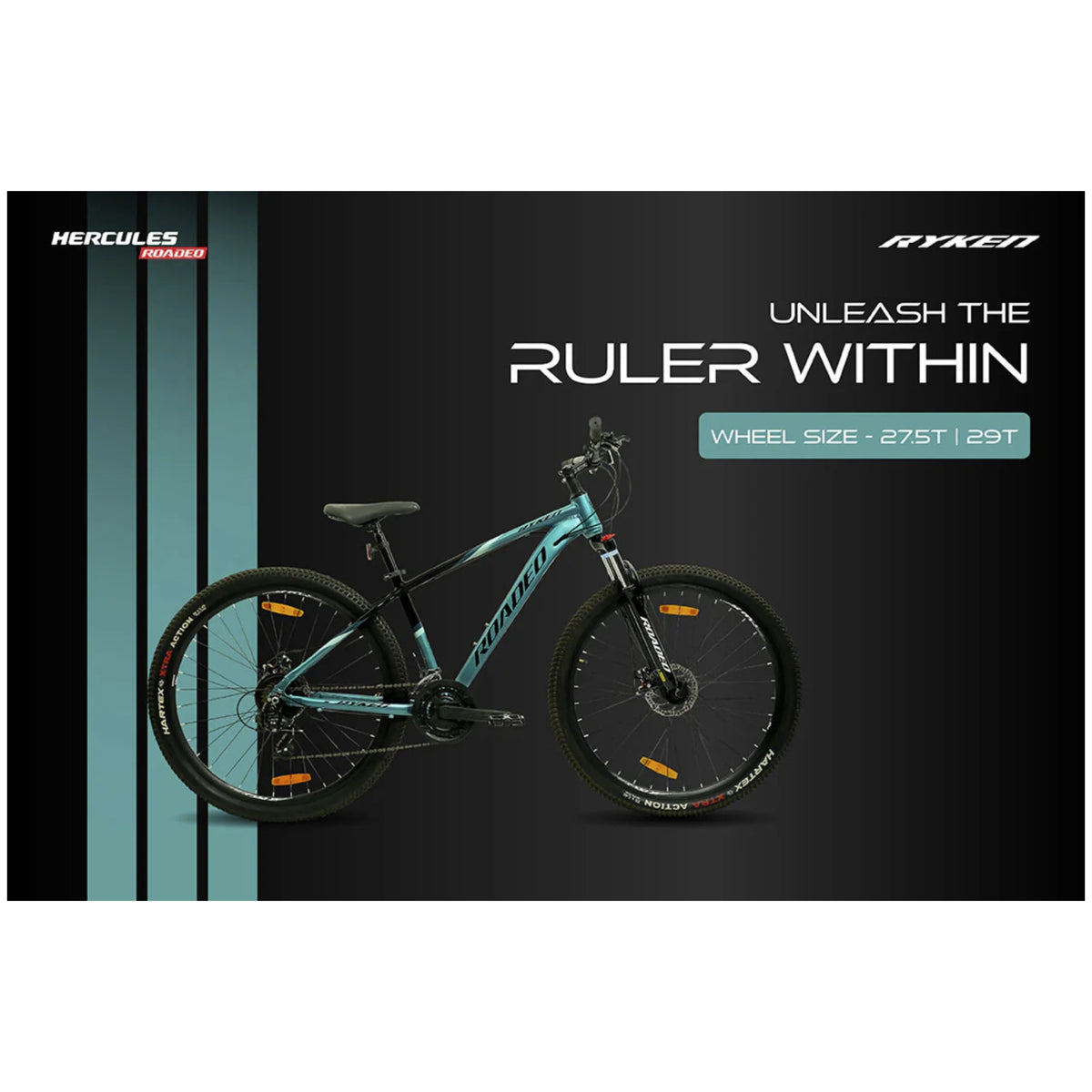 Hercules Roadeo Ryken MTB frame and suspension design feature