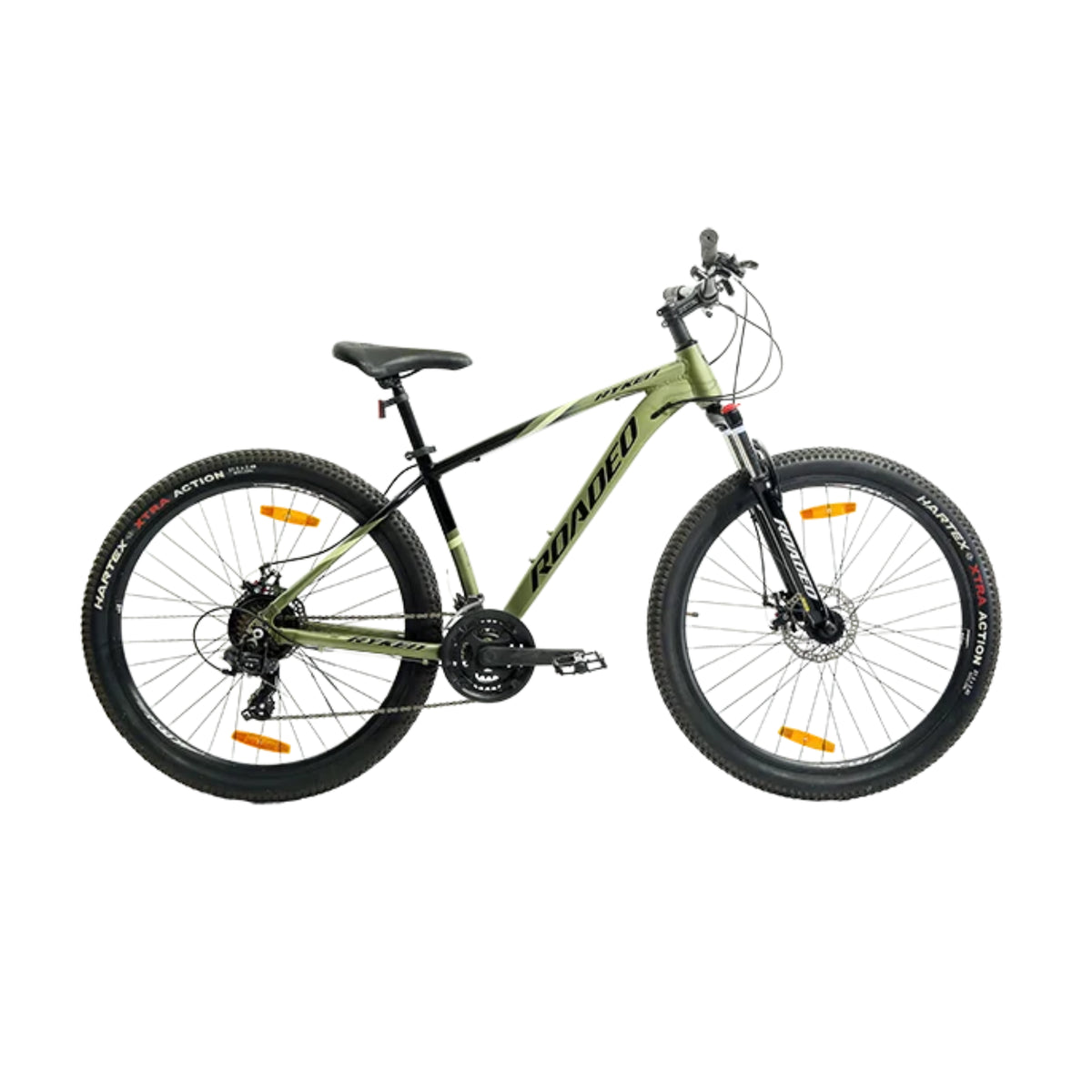 Hercules Roadeo Ryken teal MTB cycle shown in full side profile
