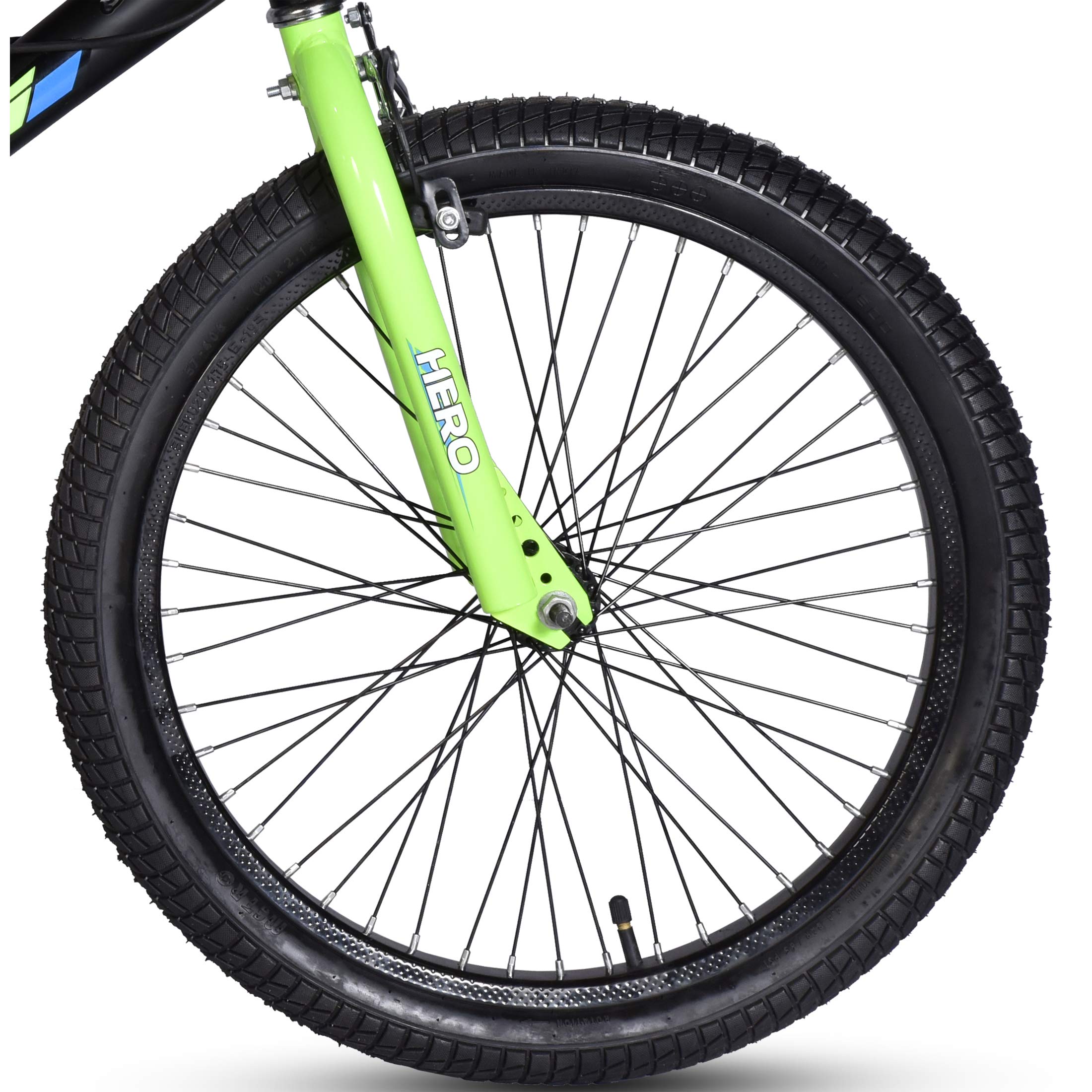 Hero Rotor BMX 20T Cycle (Single Speed, Steel Frame, Black)