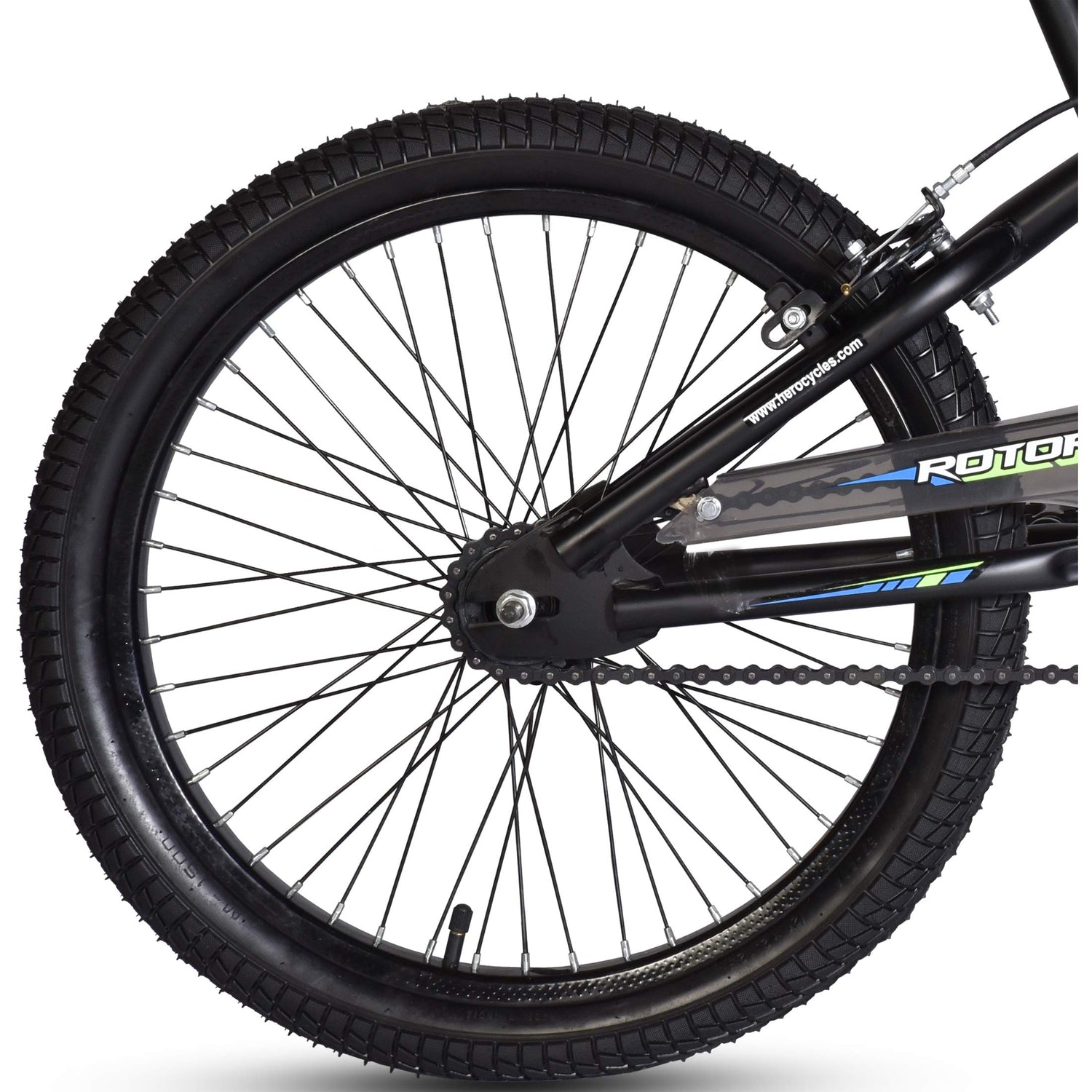 bmx rotor bicycle Hero Rotor BMX 20T Cycle (Single Speed, Steel Frame, Black)