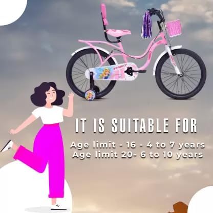 Hero Fairy 20T girls bicycle suitable for kids aged 6 to 10 years
