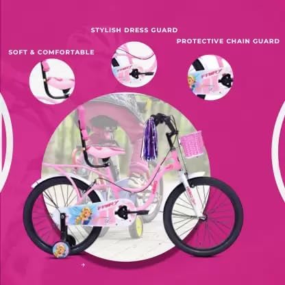 Hero Fairy 20T kids bicycle with soft seat and protective chain guard