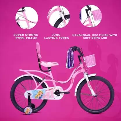 Hero Fairy 20T girls cycle with strong steel frame and long lasting tyres