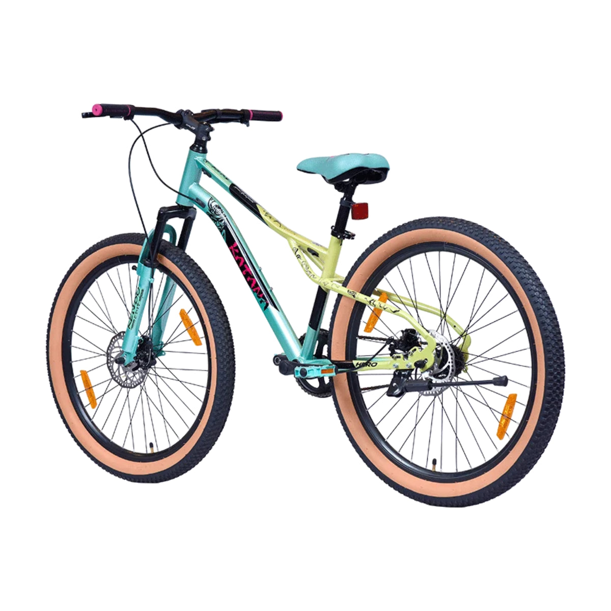 Hero Katana 26T blue green MTB cycle side view