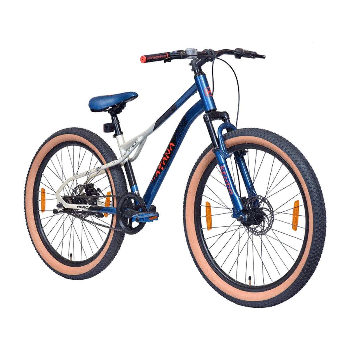Hero Katana 26T blue grey single speed MTB cycle