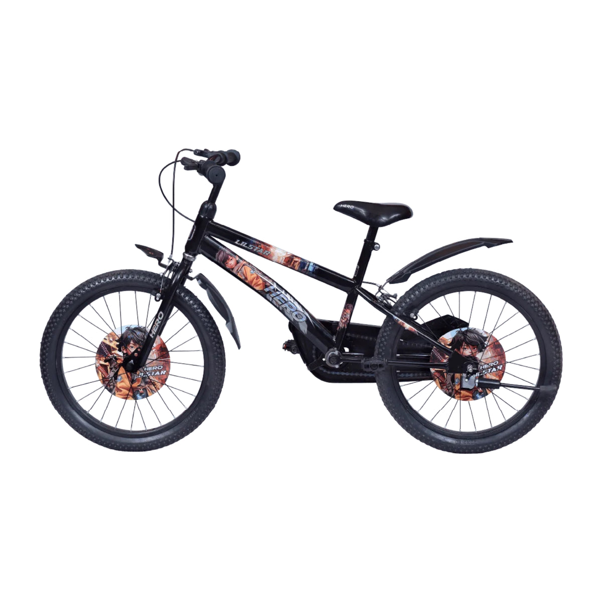 Hero Lilstar black kids cycle opposite side view