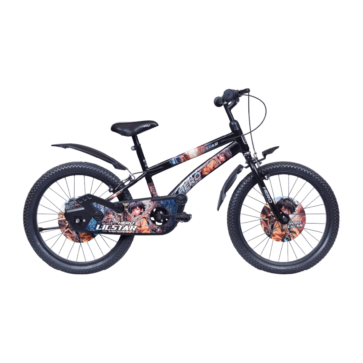 Hero Lilstar black kids cycle side view