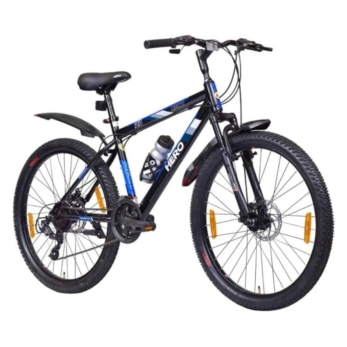 Hero Next 26T blue black 21 speed bicycle with dual disc brakes