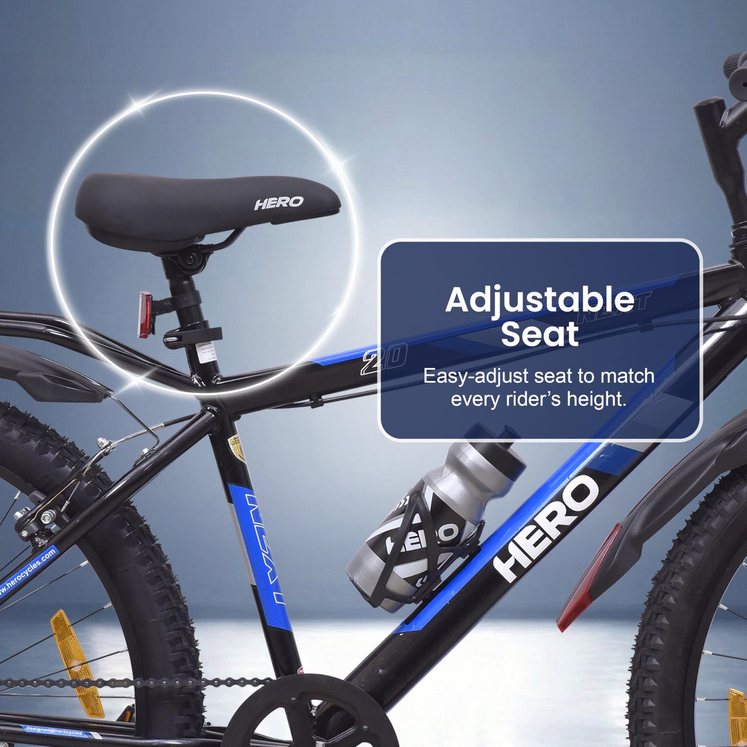 Hero Next 26T MTB Cycle Adjustable Comfortable Saddle
