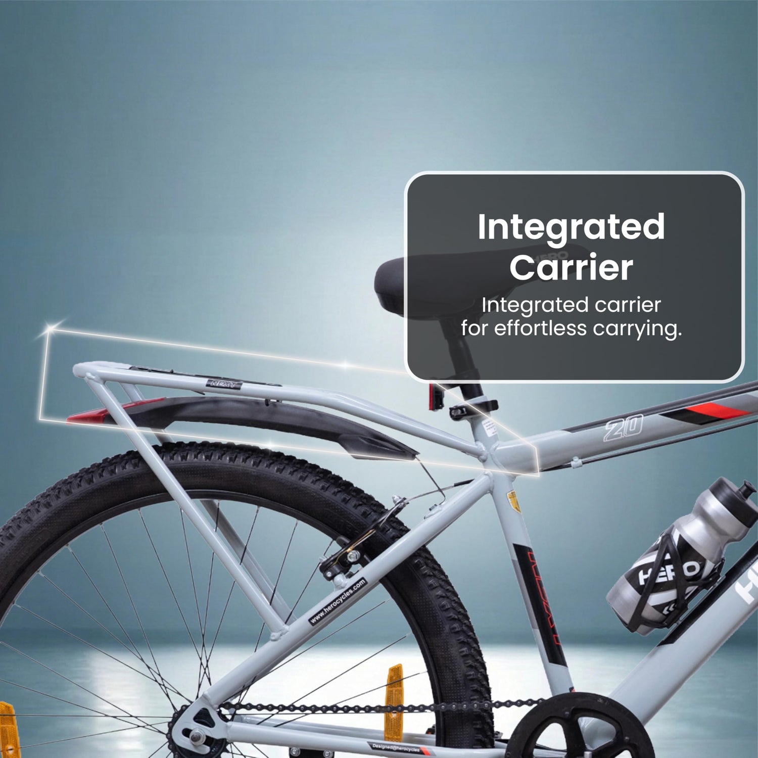 Hero Next 26T integrated rear carrier