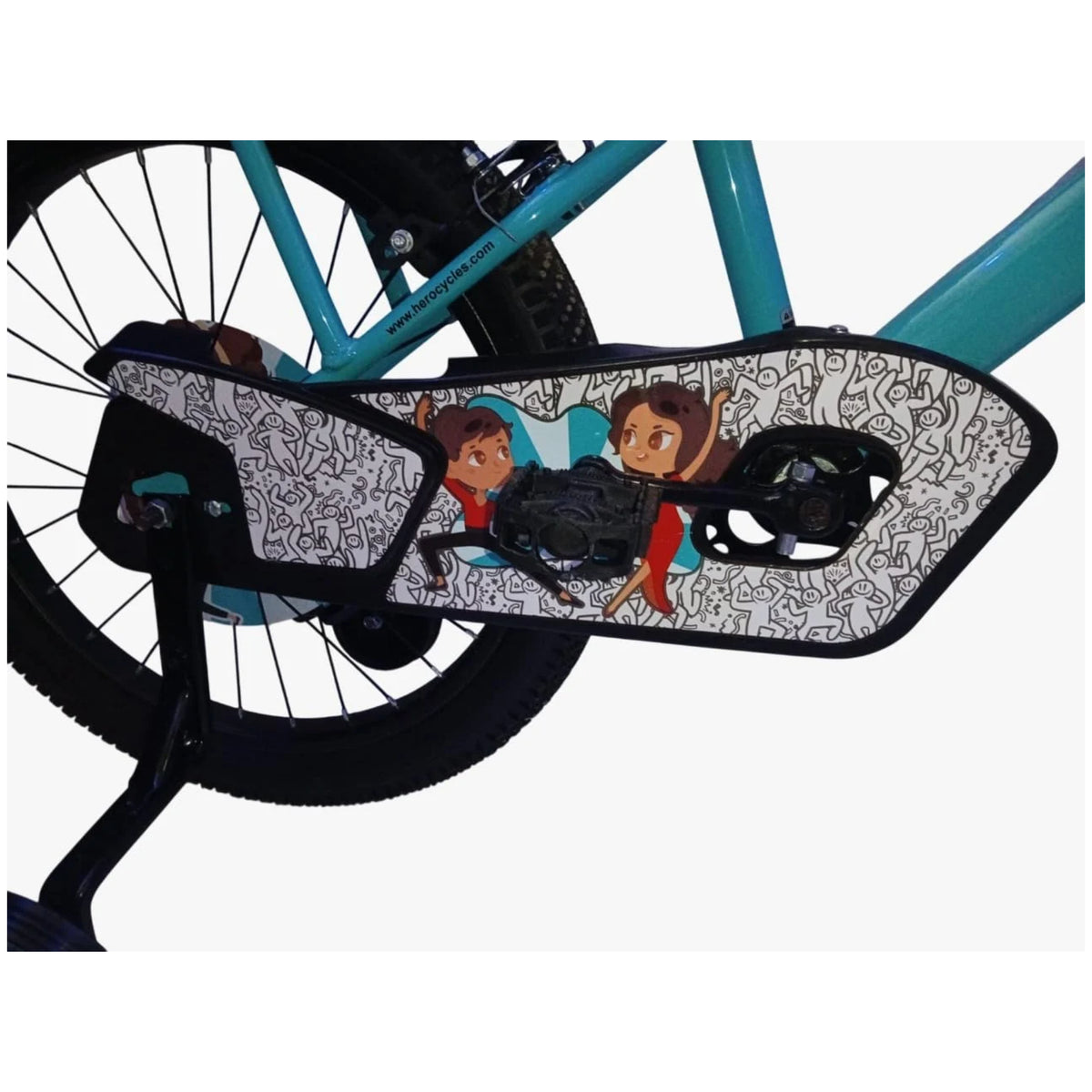 Hero tango bicycle decorative chain cover and drivetrain area