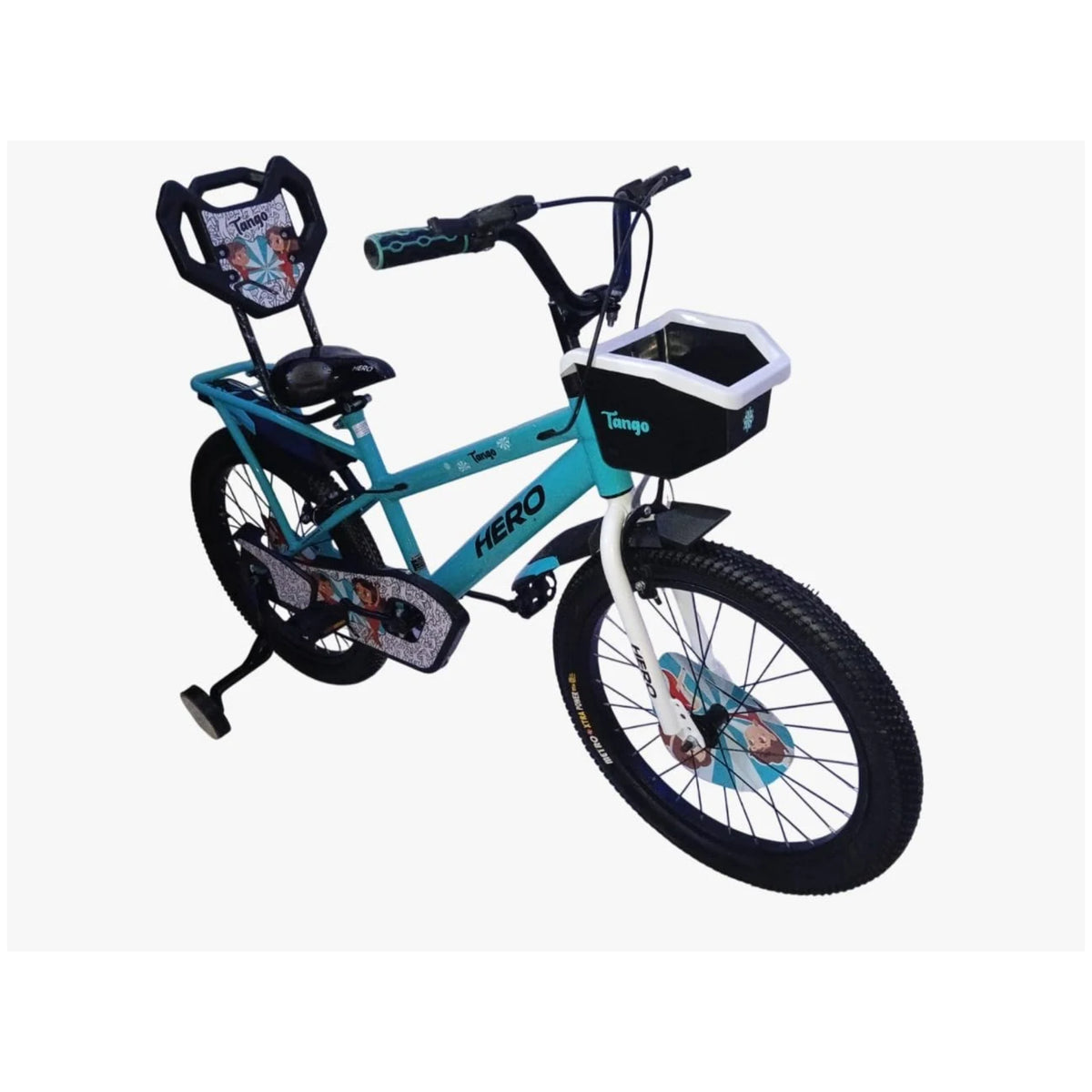 Hero tango teal bicycle shown from a front three-quarter angle