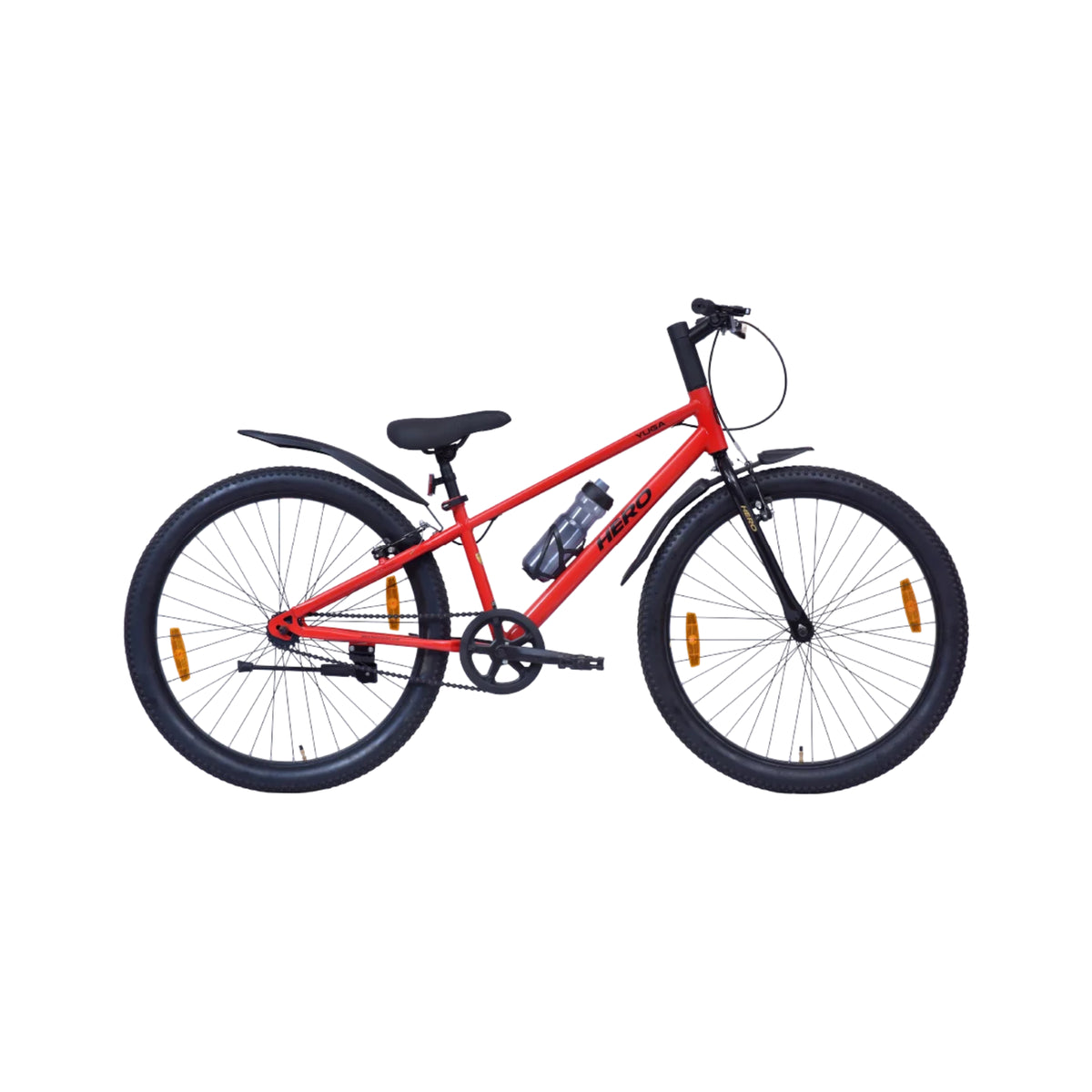 Hero Yuga red bicycle side view