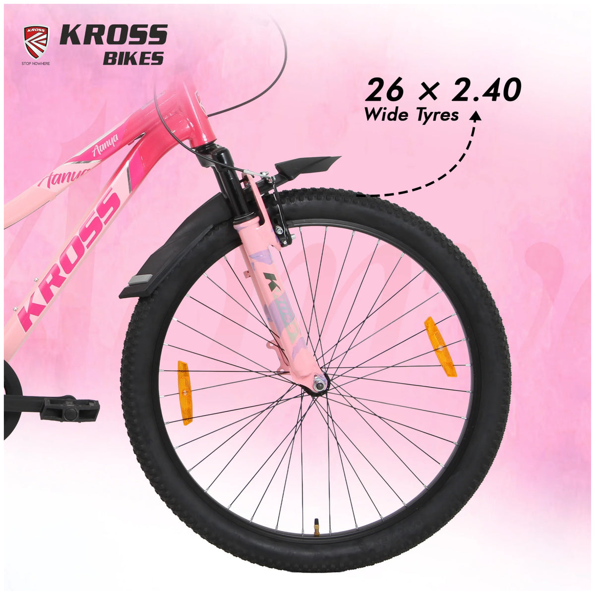 Kross Aanya 26T MTB cycle with 26×2.40 wide tyres