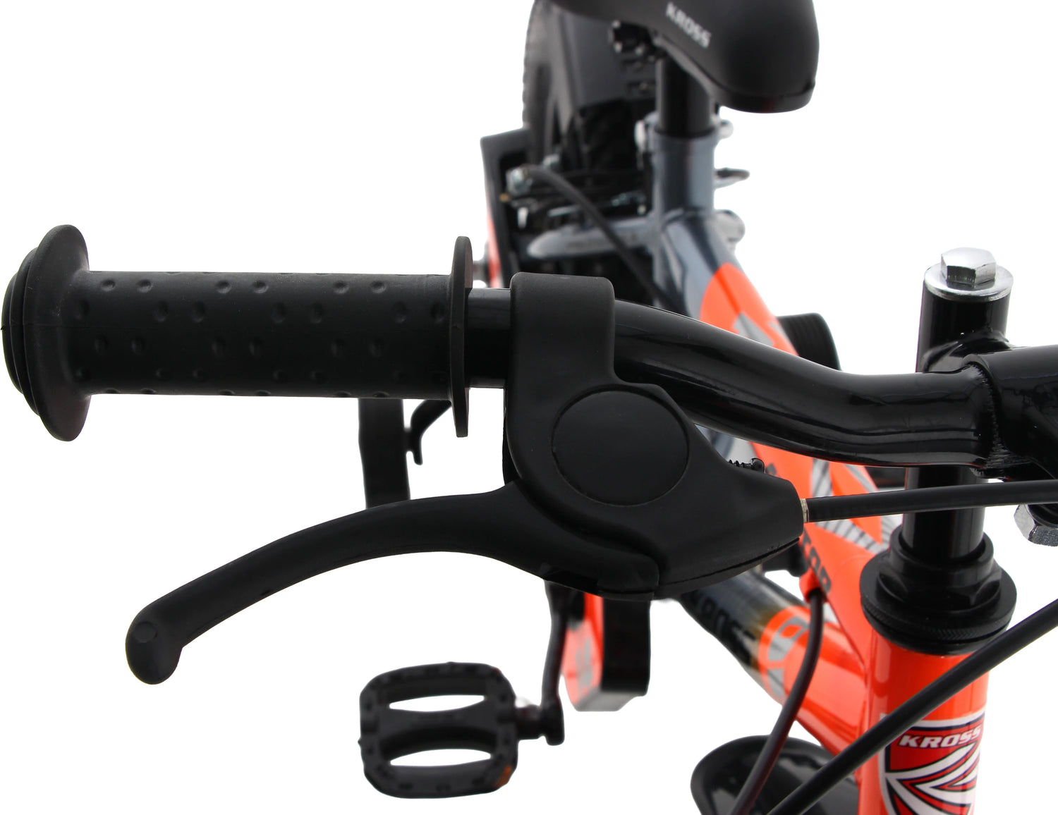 Kross Aviator Kids Bicycle Handlebar and Brake Lever Detail