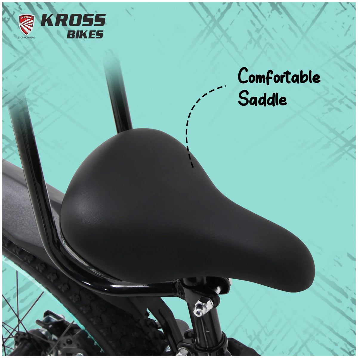Kross Benzen 20T black kids cycle comfortable saddle