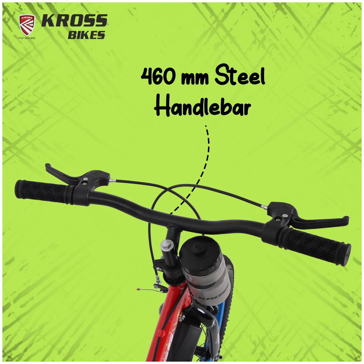Kross Benzen 20T red kids cycle 460 mm steel handlebar