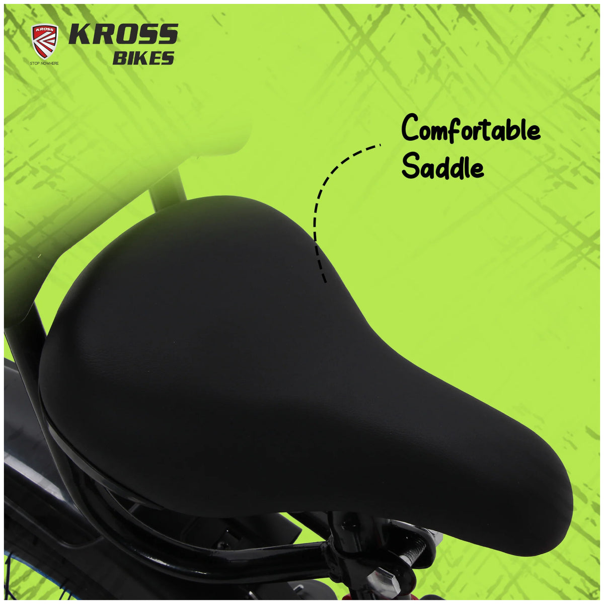 Kross Benzen 20T red kids cycle comfortable saddle