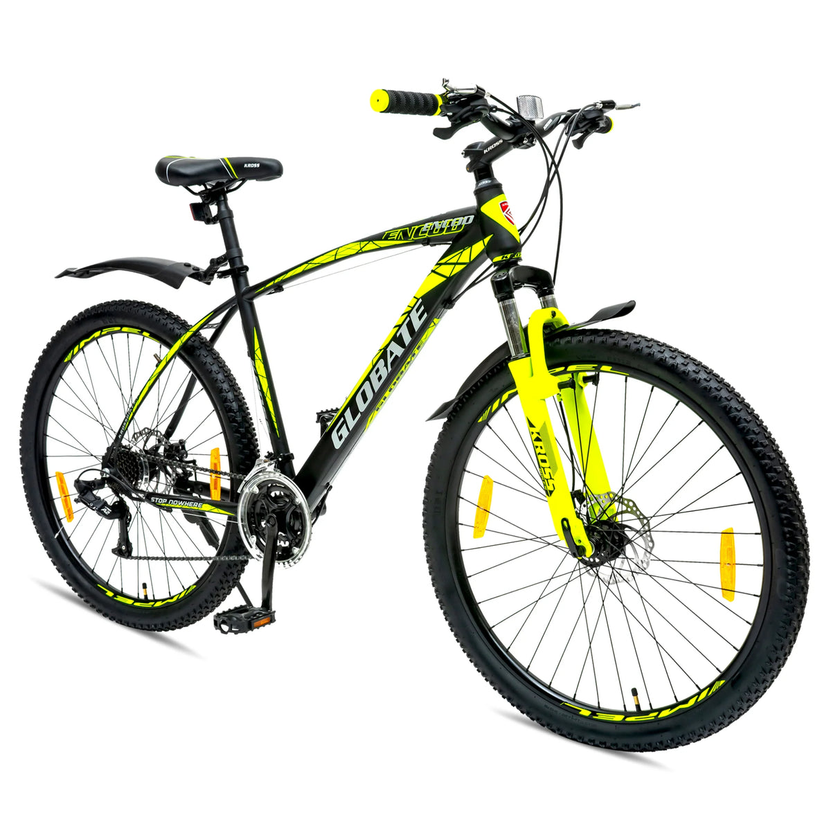 Kross Encod 27.5T 21-Speed MTB Cycle | Dual Disc | Black Orange