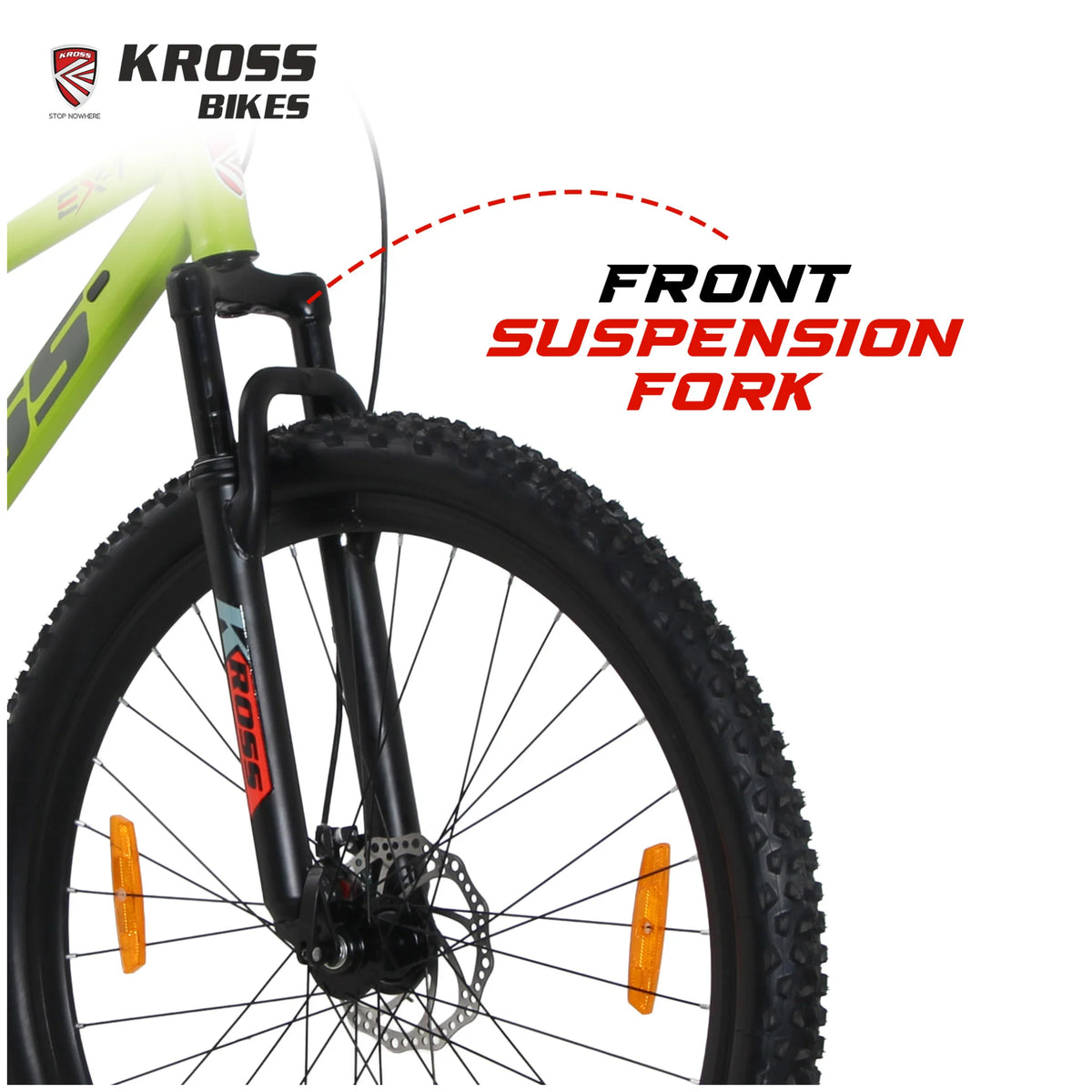 Kross EX-1 29T green front suspension fork