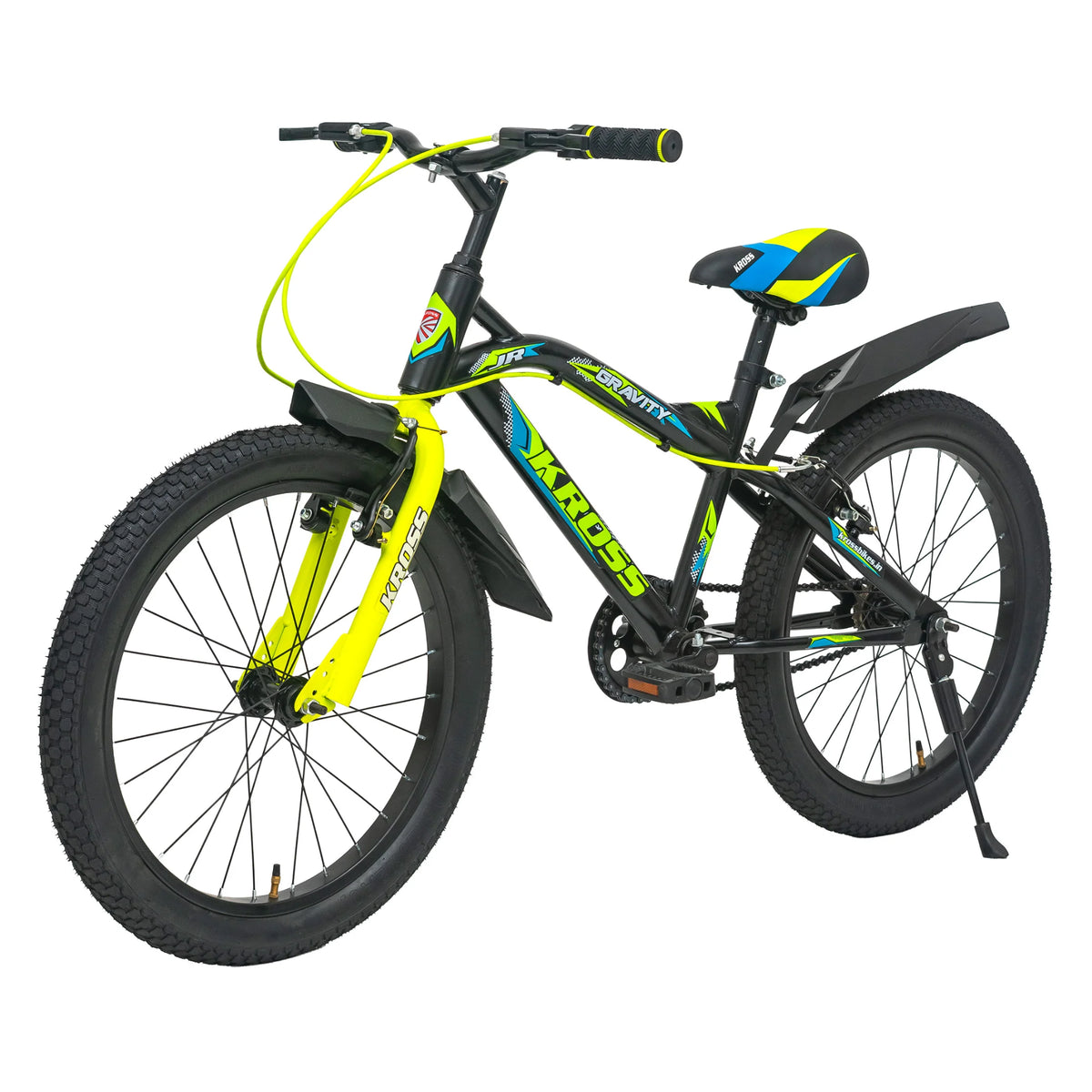 Kross Gravity 20T kids cycle rear three-quarter view