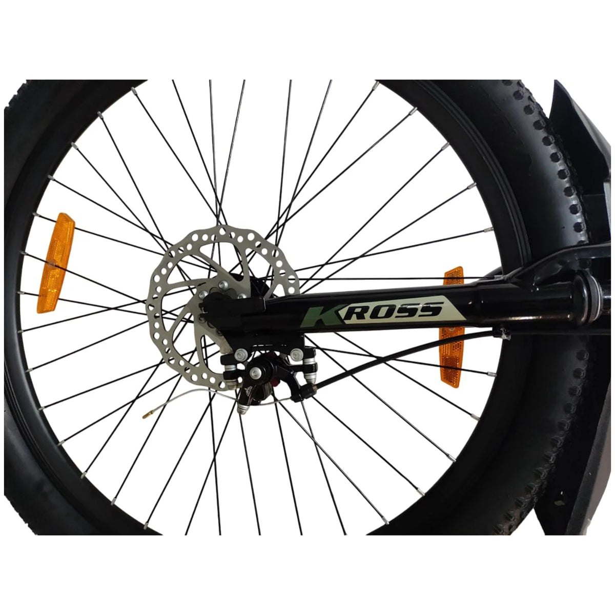 Kross Hitter 26T rear wheel with disc brake and black tyre