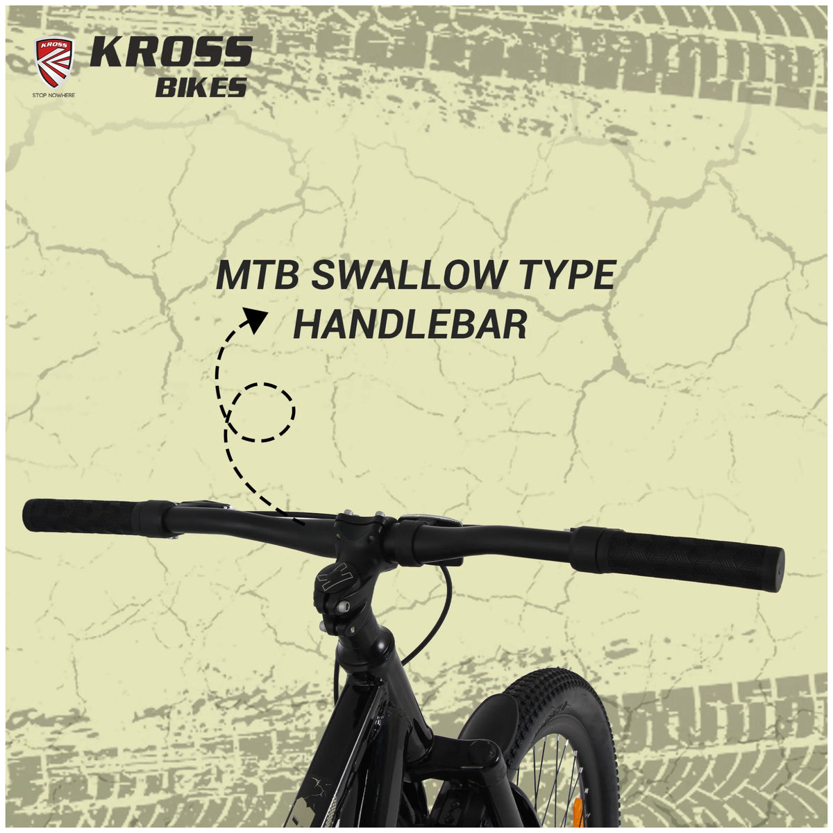 Kross Hitter 29T black MTB swallow type handlebar