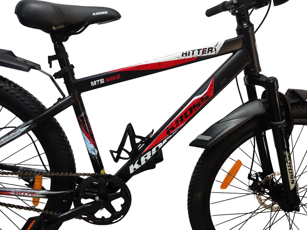KROSS Hitter 26T MTB front profile with suspension fork