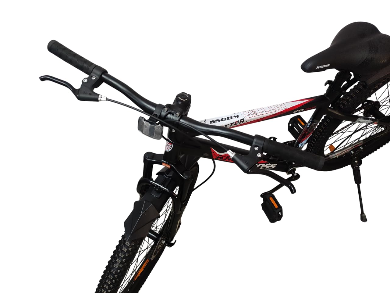 KROSS Hitter MTB handlebar and riding control closeup