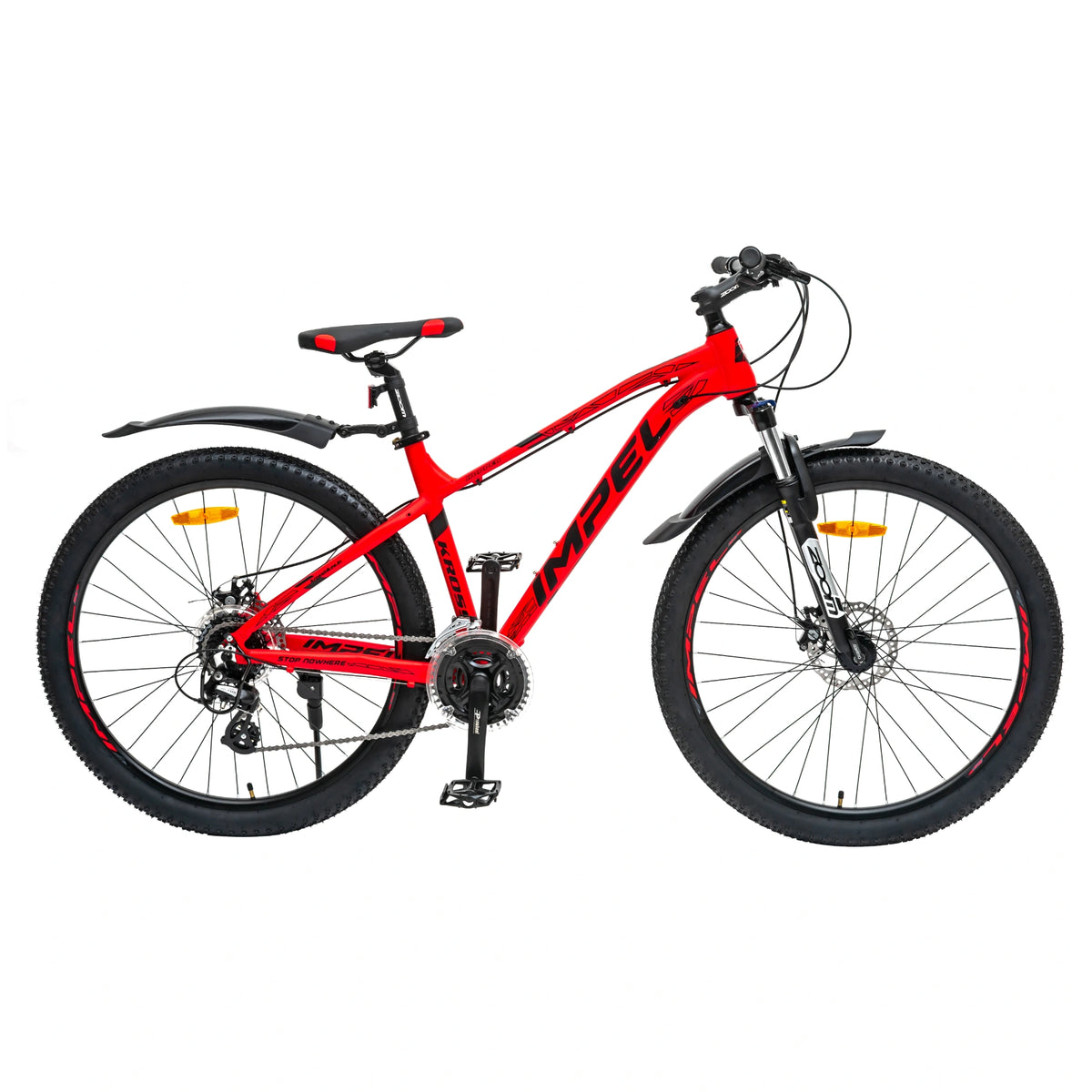 Kross Hopper 27.5T green 24-speed MTB cycle side view