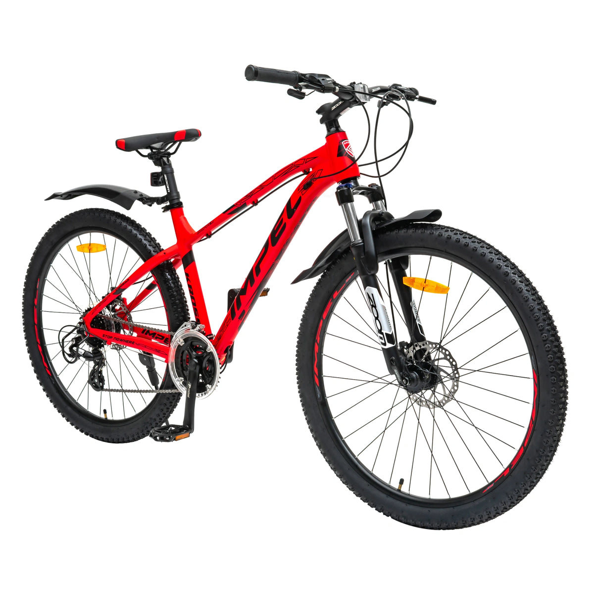 Kross Hopper 27.5T red 24-speed MTB cycle side view