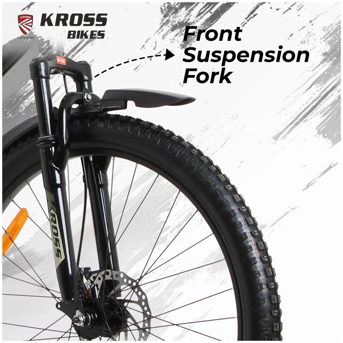 Kross K-20 Marbal 26T MTB cycle with front suspension fork and disc brake